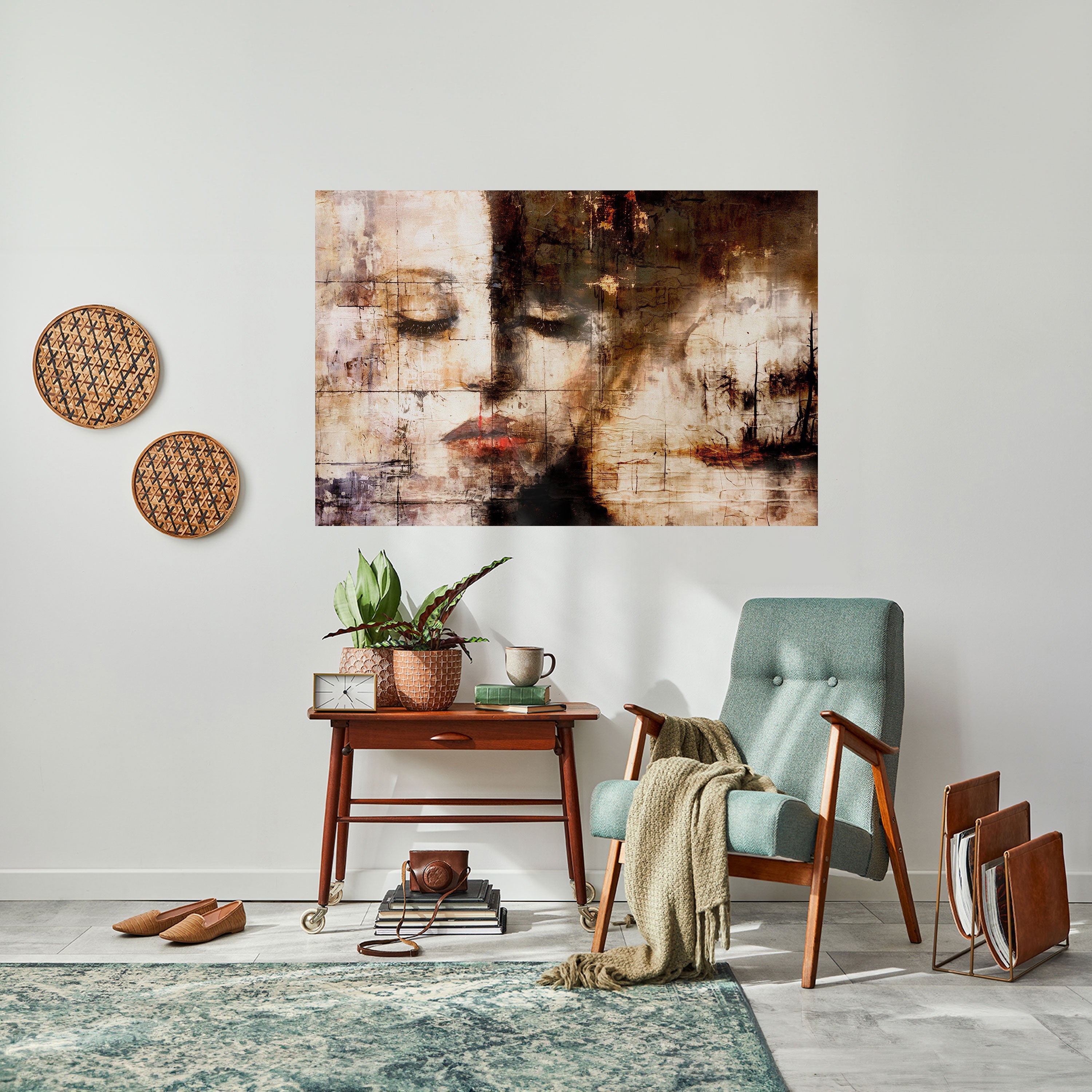 CAPTURED SERENITY Peel and Stick Horizontal Poster