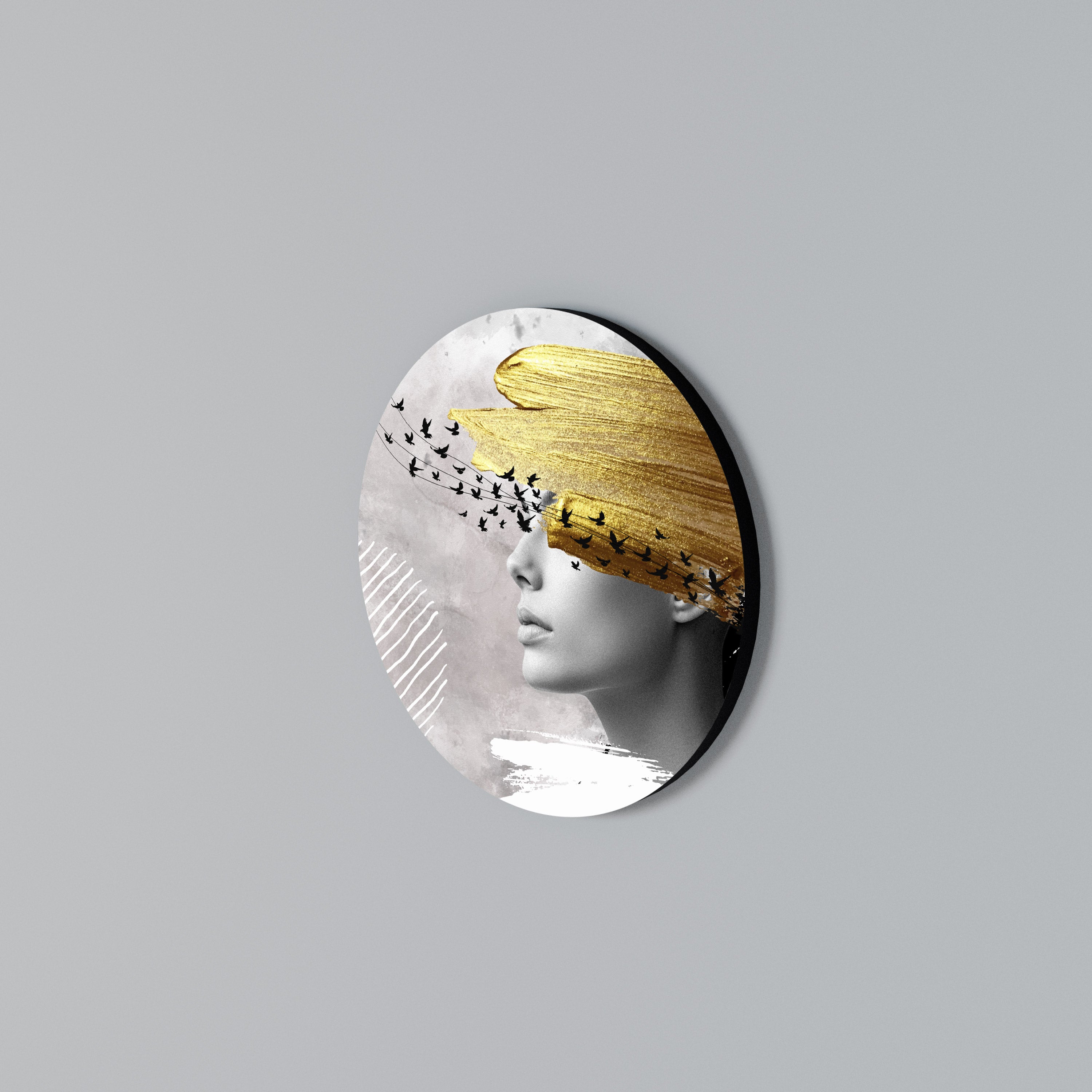 TREASURE THOUGHTS Arte de Parede Redonda