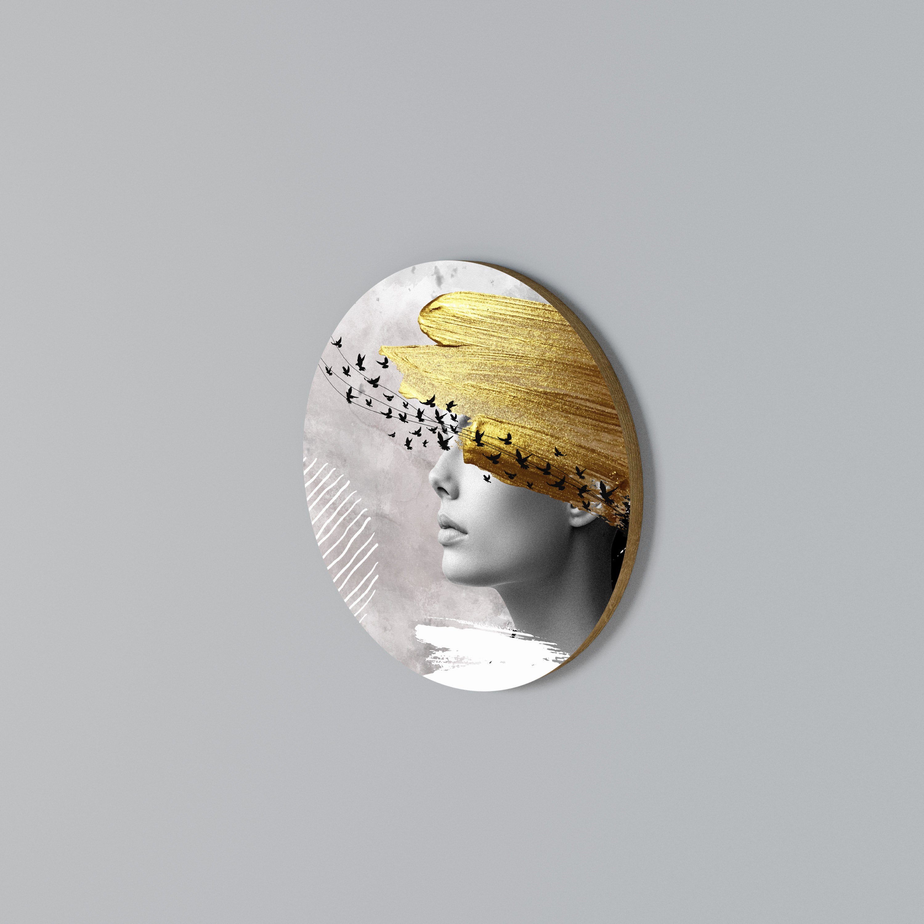 TREASURE THOUGHTS Arte de Parede Redonda