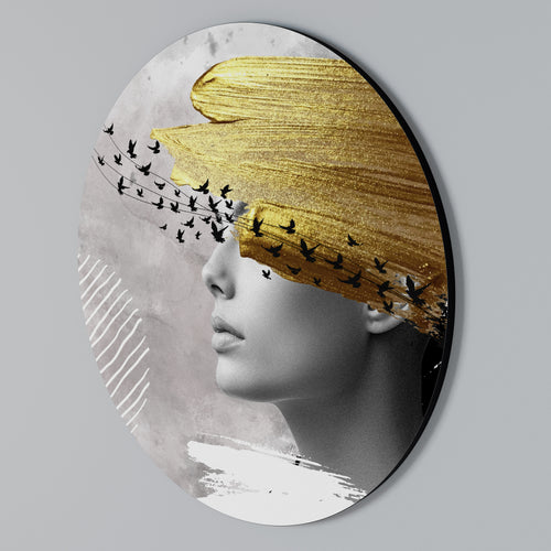 TREASURE THOUGHTS Arte de Parede Redonda