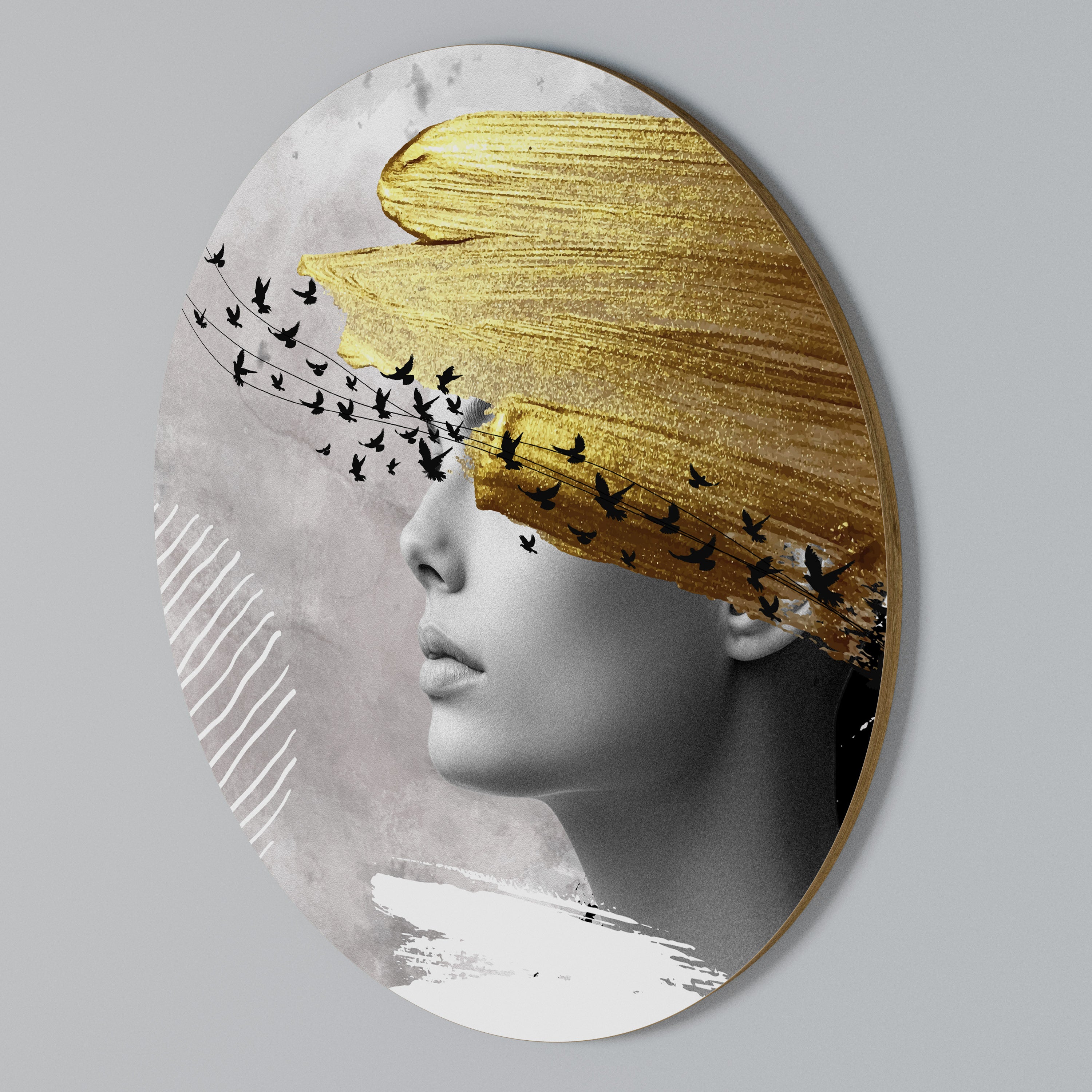 TREASURE THOUGHTS Arte de Parede Redonda