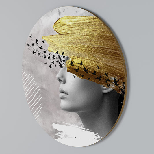 TREASURE THOUGHTS Arte de Parede Redonda