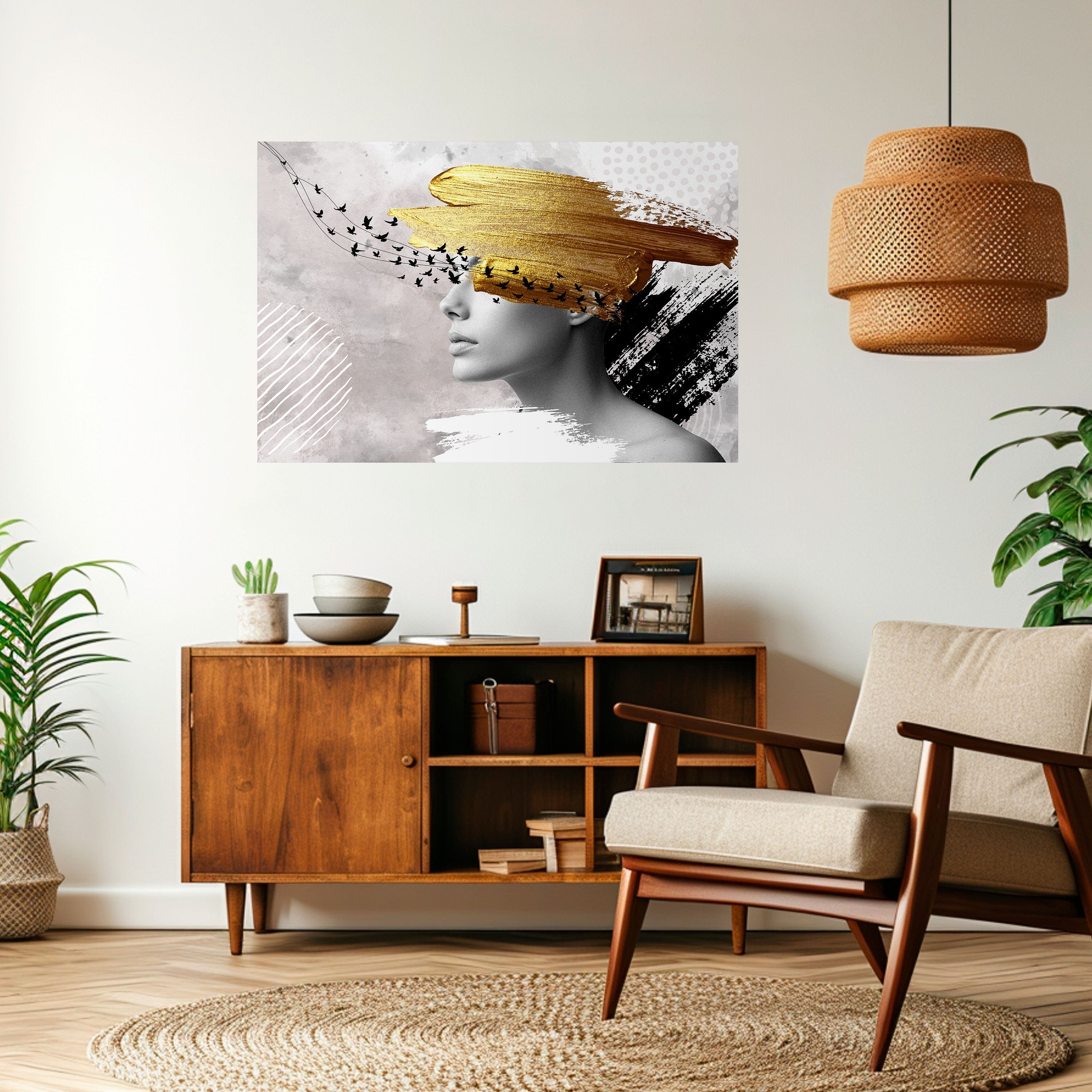 TREASURE THOUGHTS Peel and Stick Horizontal Poster