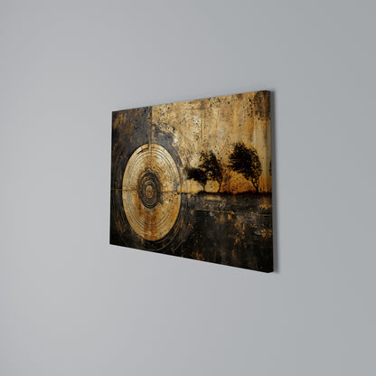 COPPERY EARTHQUAKE Horizontal Canvas Print