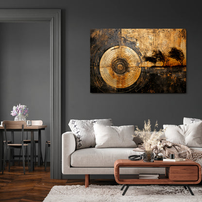 COPPERY EARTHQUAKE Horizontal Canvas Print