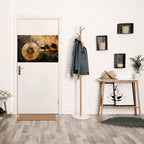 COPPERY EARTHQUAKE Peel and Stick Horizontal Poster