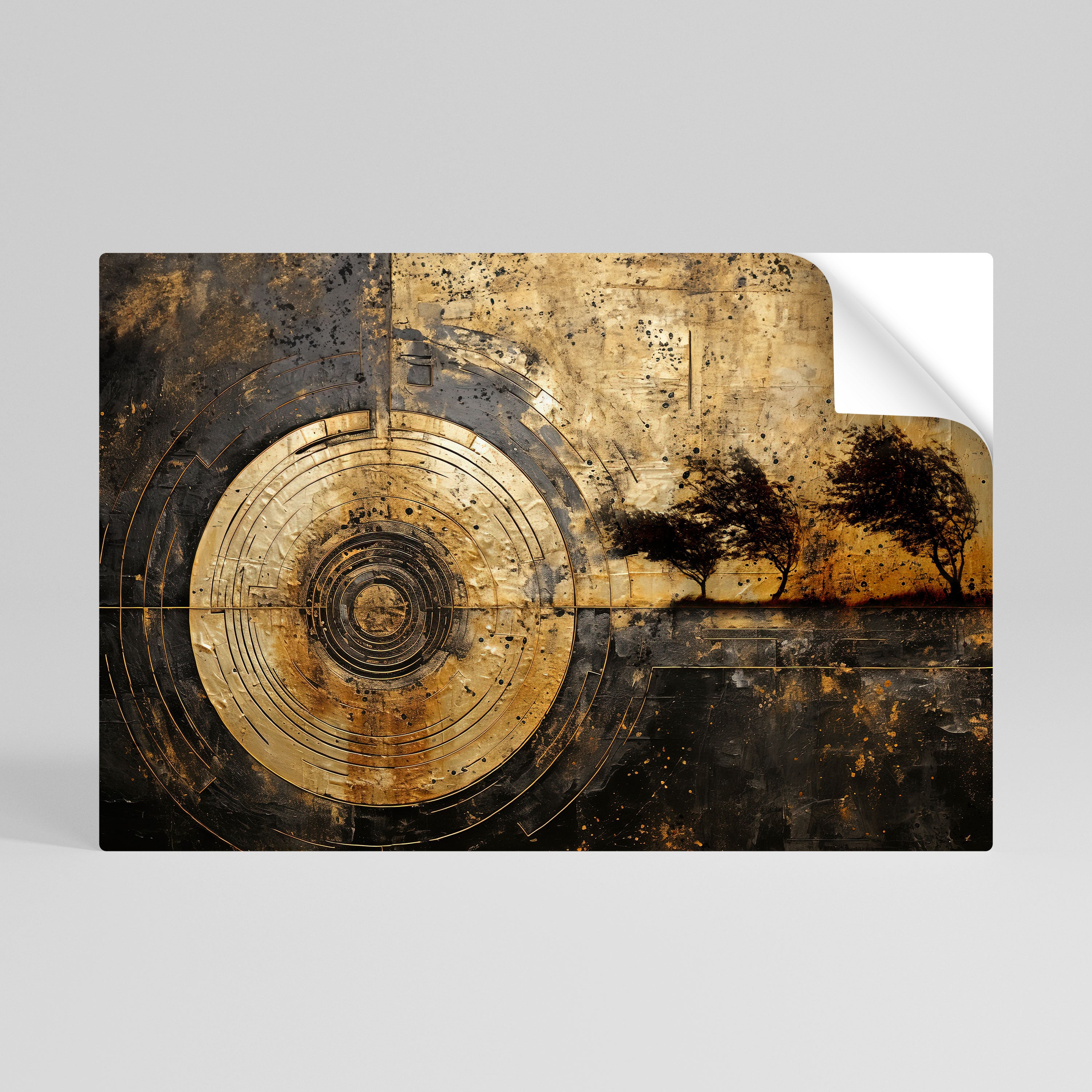 COPPERY EARTHQUAKE Póster Autocolante Horizontal
