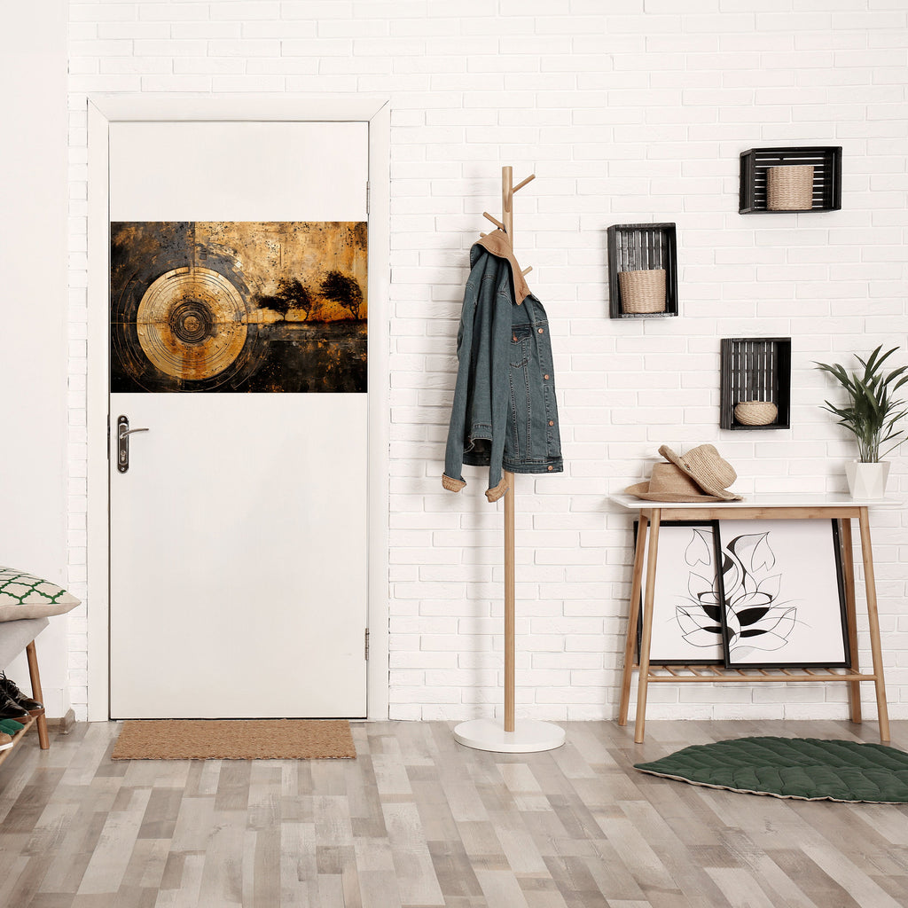 COPPERY EARTHQUAKE Peel and Stick Horizontal Poster