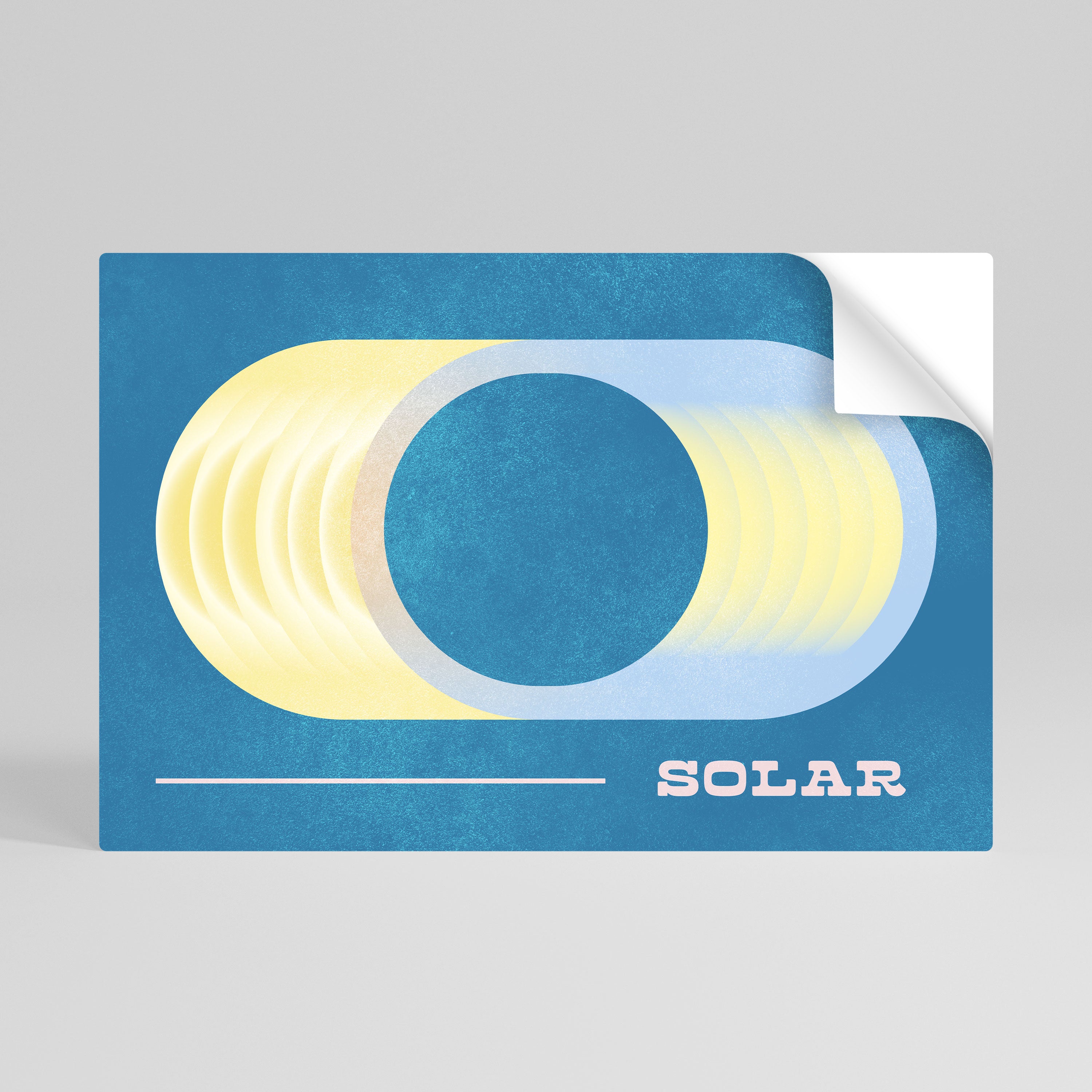 SOLAR APERTURE Póster Autocolante Horizontal