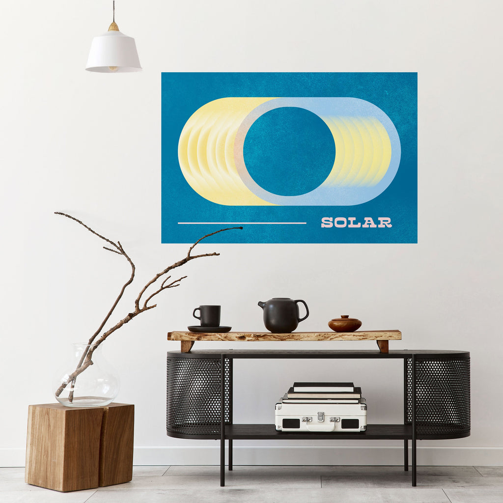 SOLAR APERTURE Peel and Stick Horizontal Poster