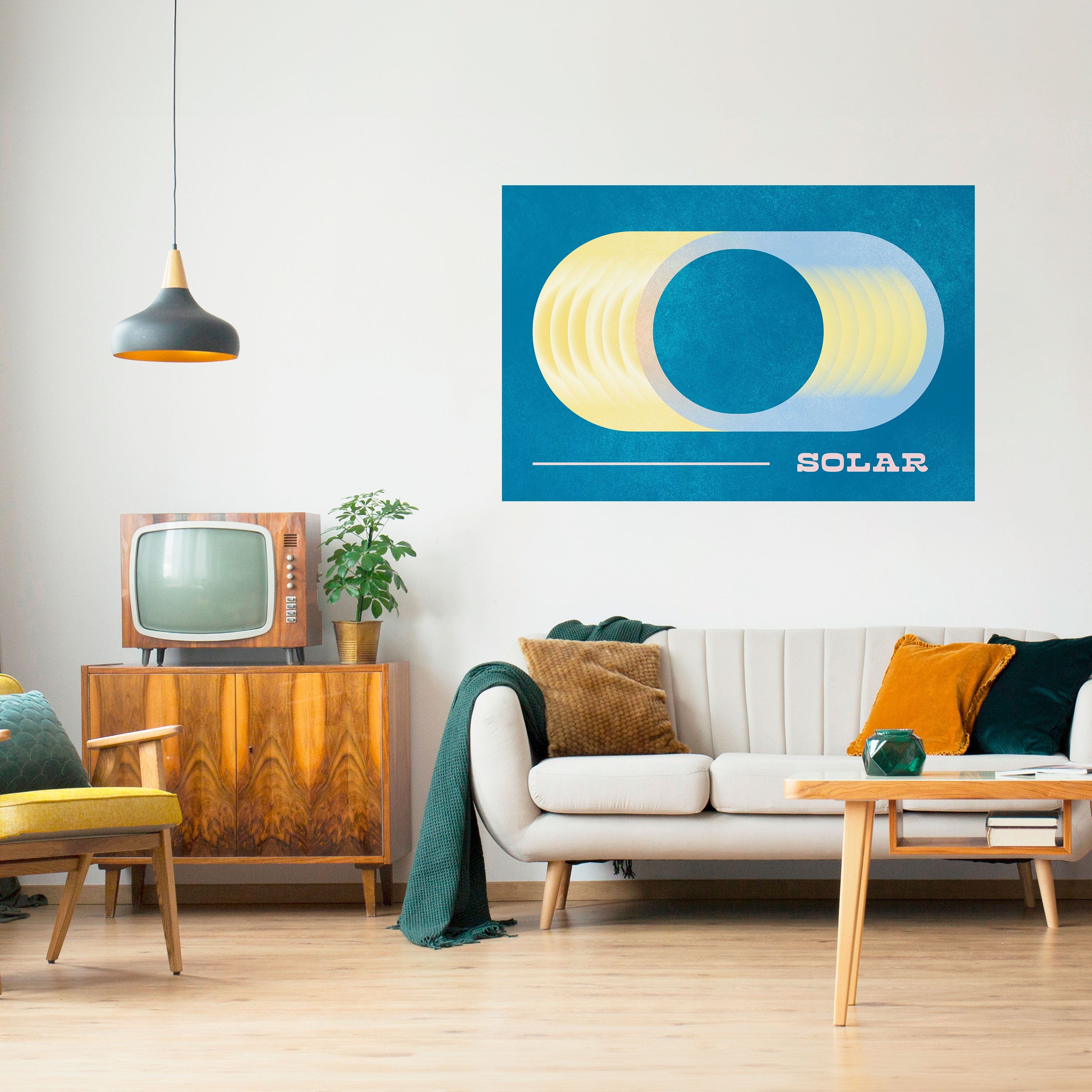 SOLAR APERTURE Peel and Stick Horizontal Poster