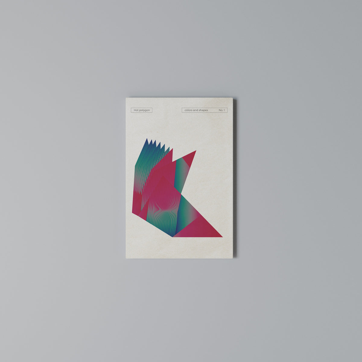 HOT POLYGON Quadro em tela vertical