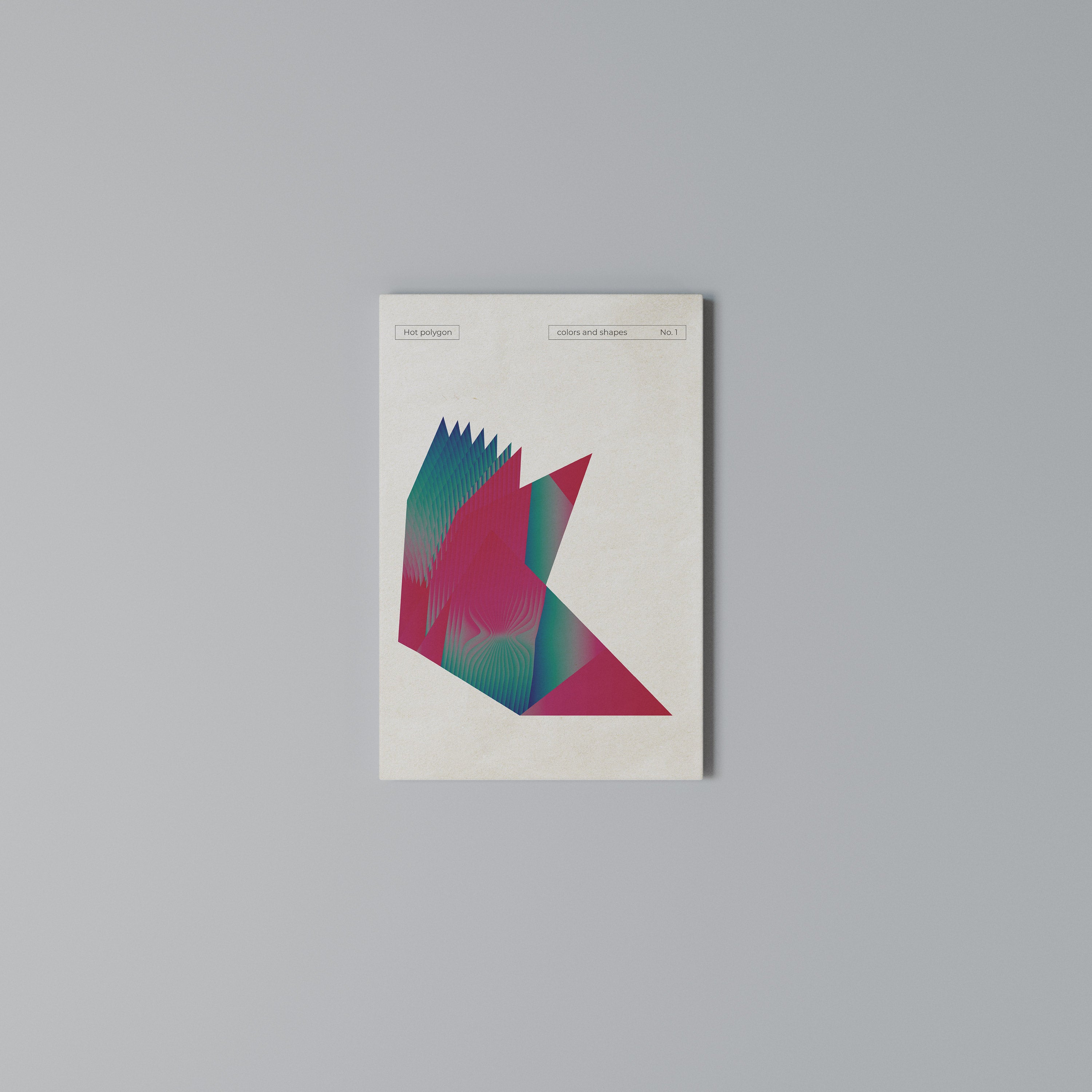 HOT POLYGON Quadro em tela vertical