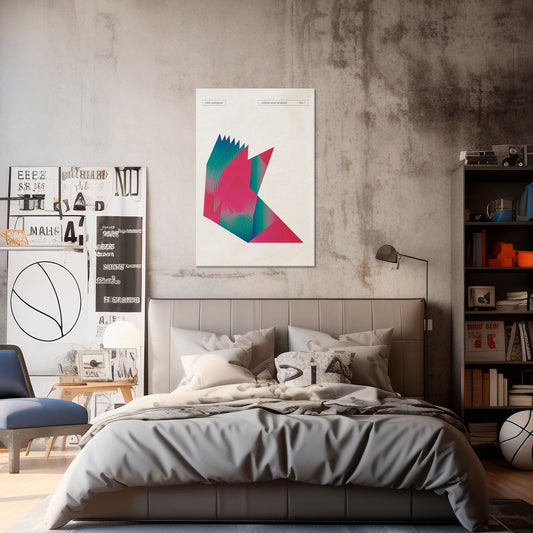 HOT POLYGON Quadro em tela vertical