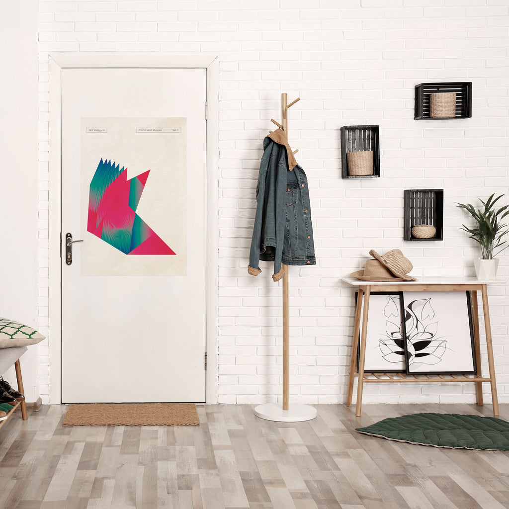 HOT POLYGON Poster Vertical Autocolante