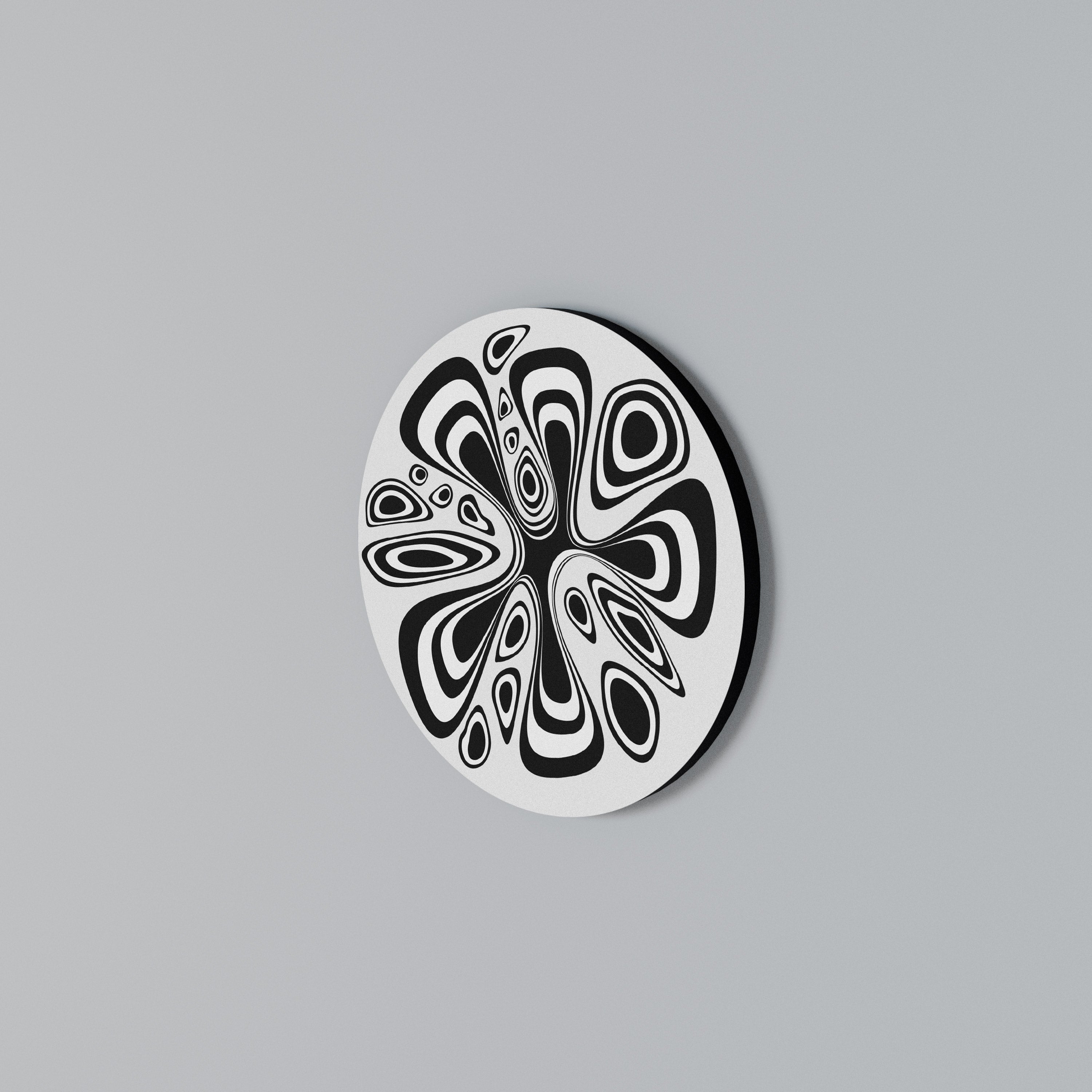 HIPNOTIZING BLOT Arte de Parede Redonda