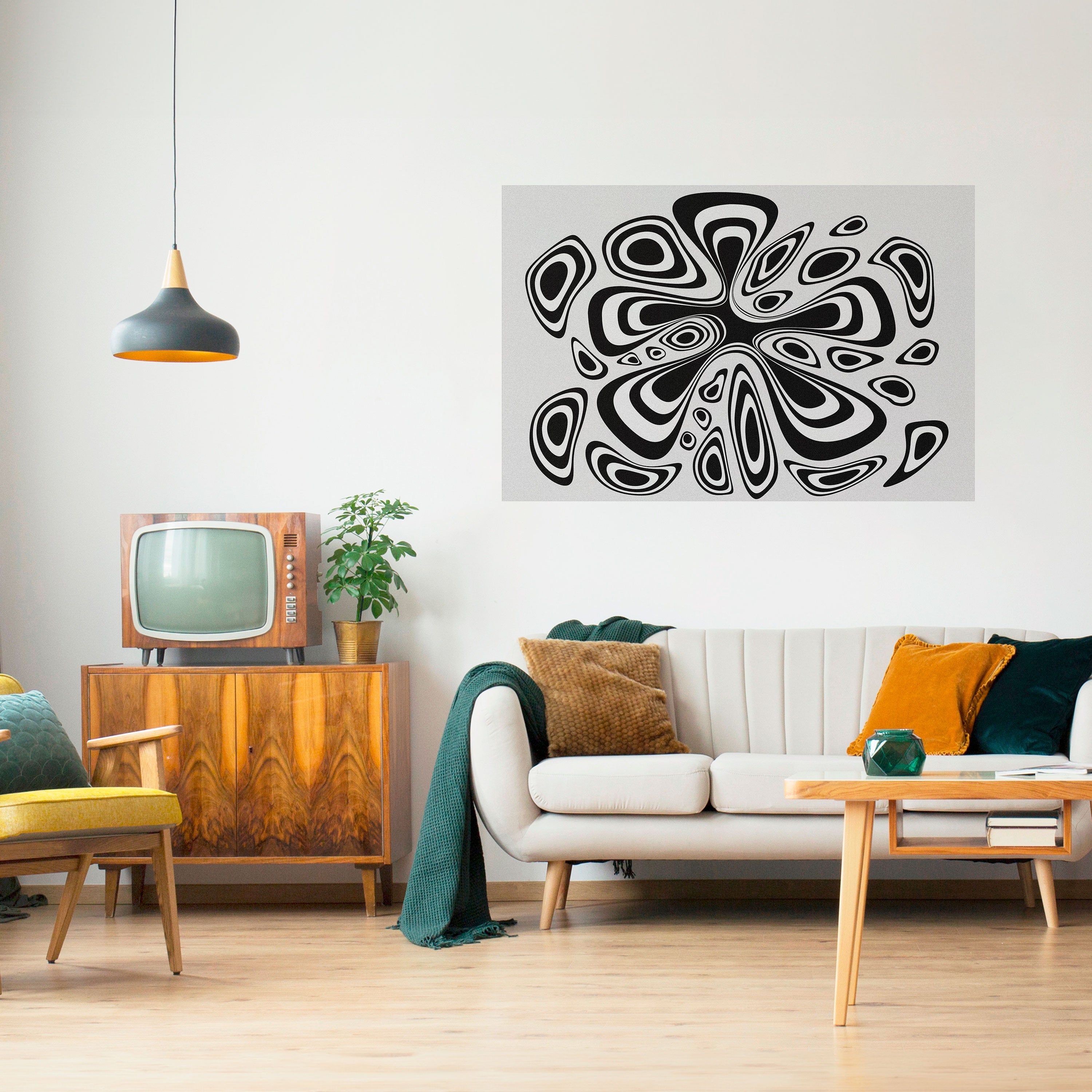 HIPNOTIZING BLOT Peel and Stick Horizontal Poster