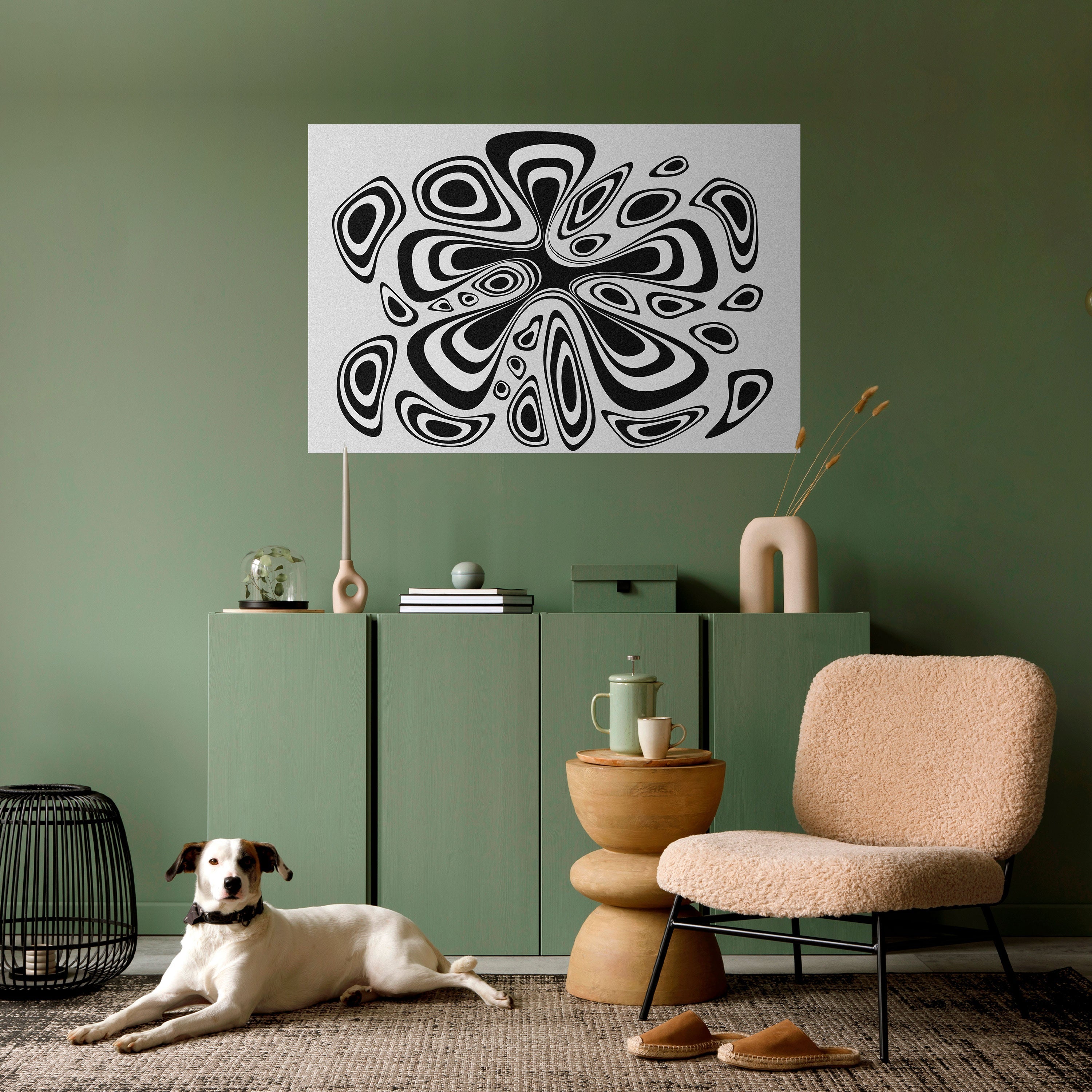 HIPNOTIZING BLOT Peel and Stick Horizontal Poster