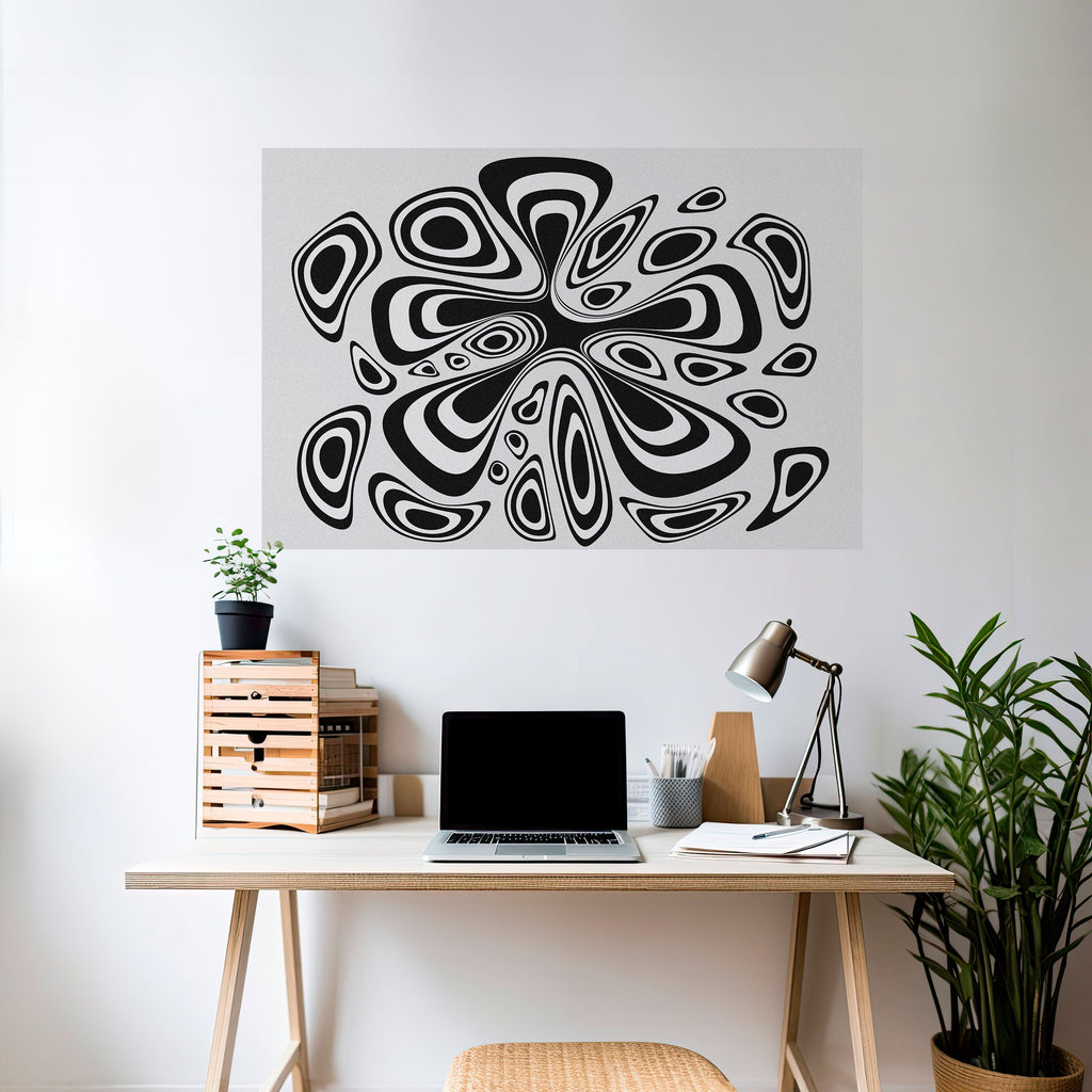 HIPNOTIZING BLOT Peel and Stick Horizontal Poster