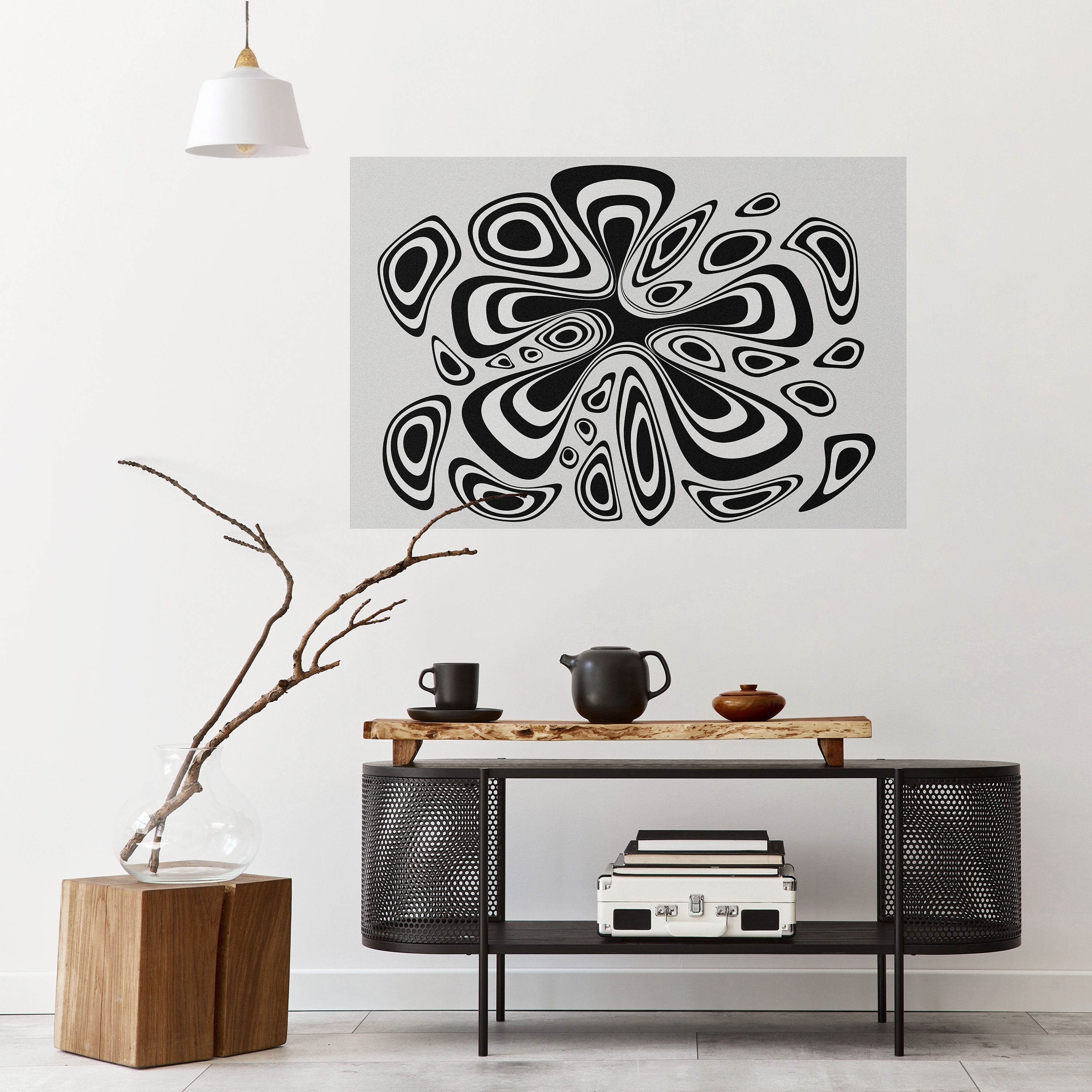 HIPNOTIZING BLOT Peel and Stick Horizontal Poster