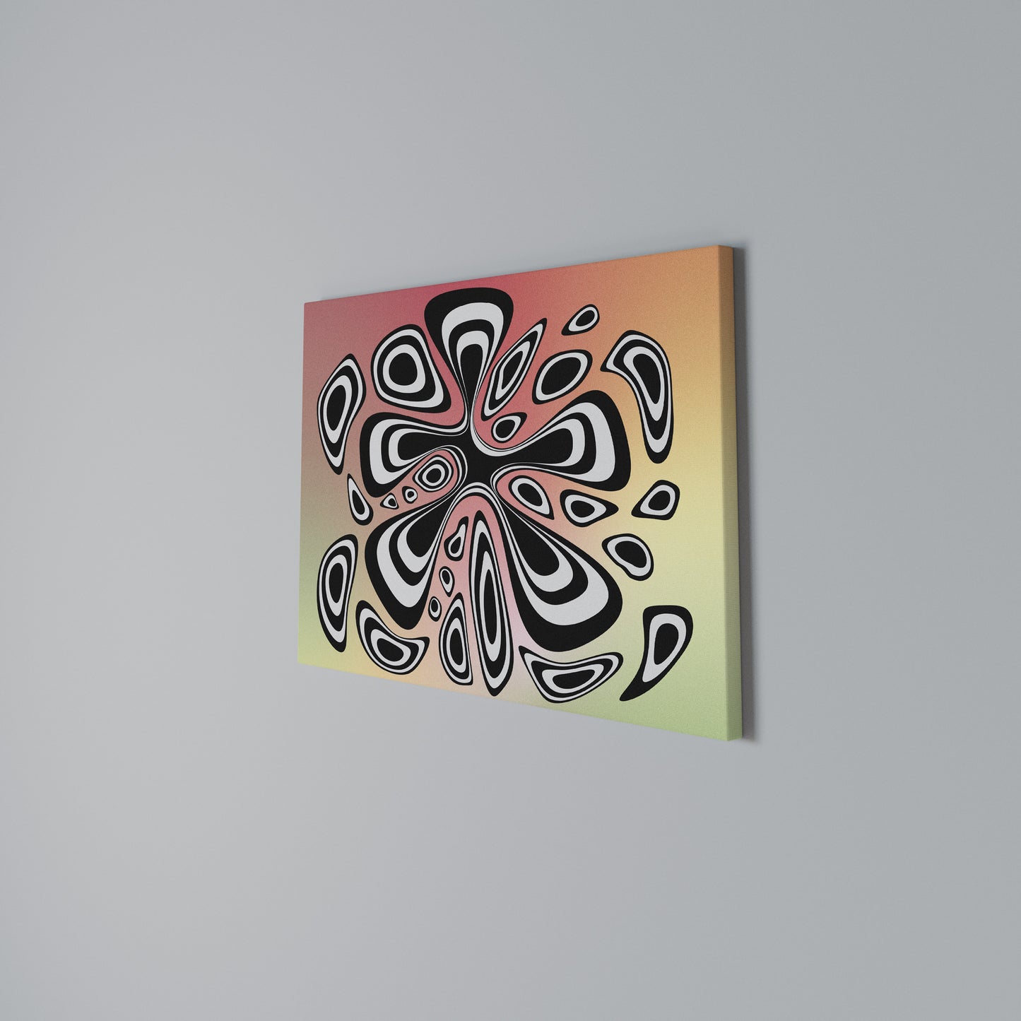 ILLUSIONARY SPLASH Horizontal Canvas Print