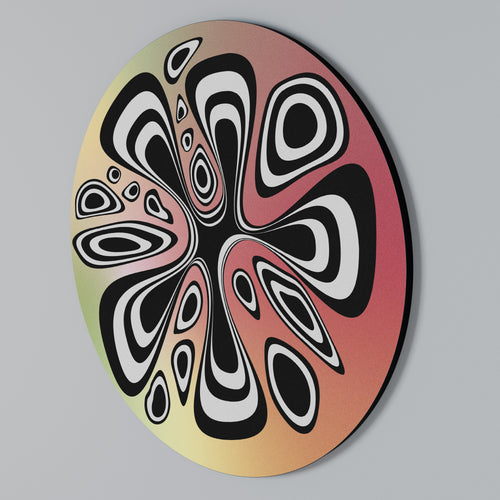 ILLUSIONARY SPLASH Round Wall Art
