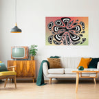 ILLUSIONARY SPLASH Peel and Stick Horizontal Poster