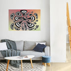 ILLUSIONARY SPLASH Peel and Stick Horizontal Poster