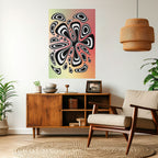 ILLUSIONARY SPLASH Peel and Stick Vertical Poster