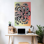 ILLUSIONARY SPLASH Peel and Stick Vertical Poster