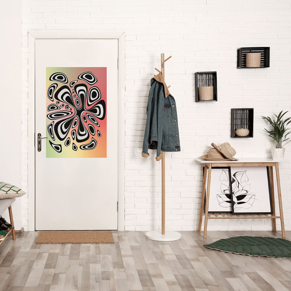 ILLUSIONARY SPLASH Peel and Stick Vertical Poster