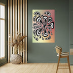 ILLUSIONARY SPLASH Peel and Stick Vertical Poster