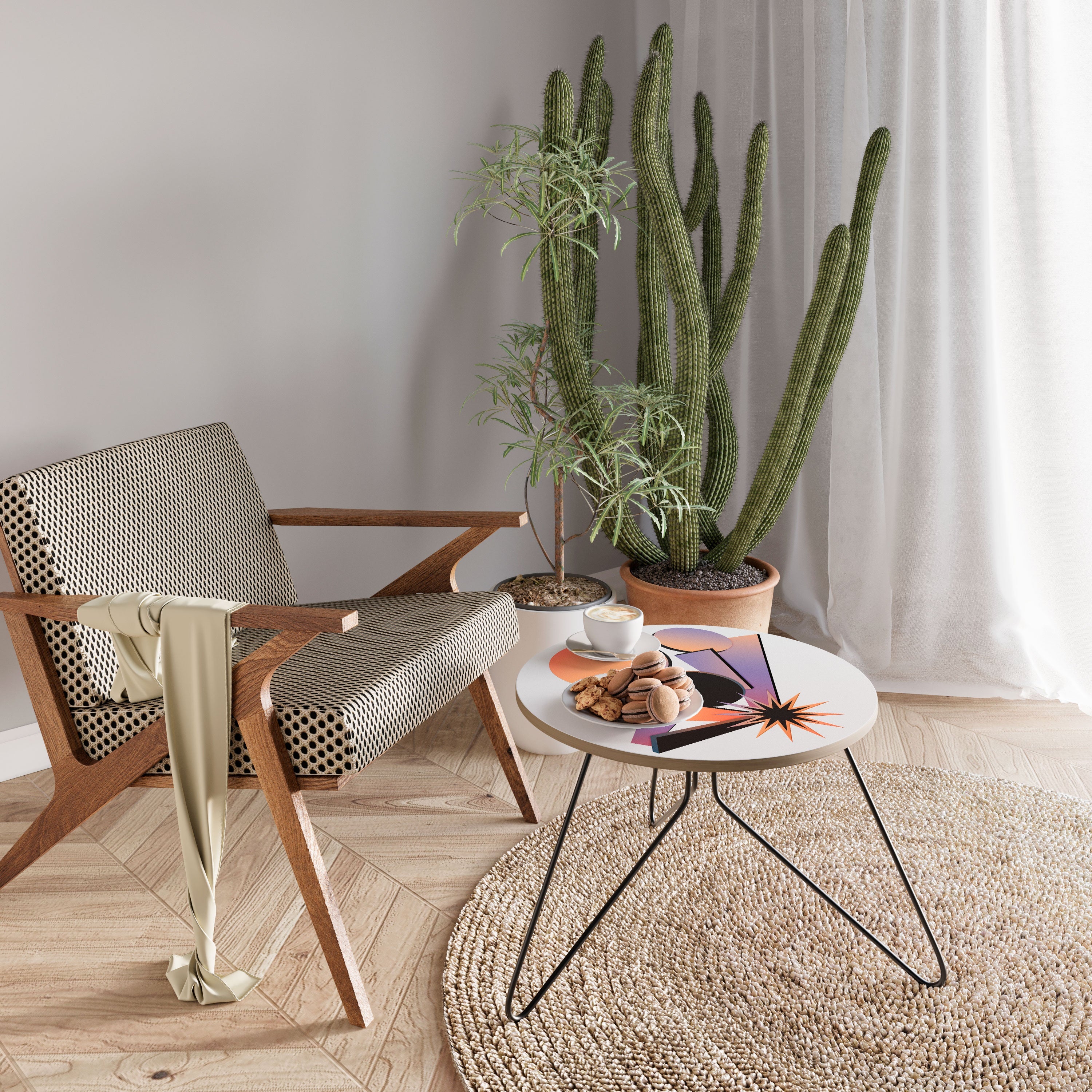 ANGULAR ARTISTRY Mesa de Centro 60