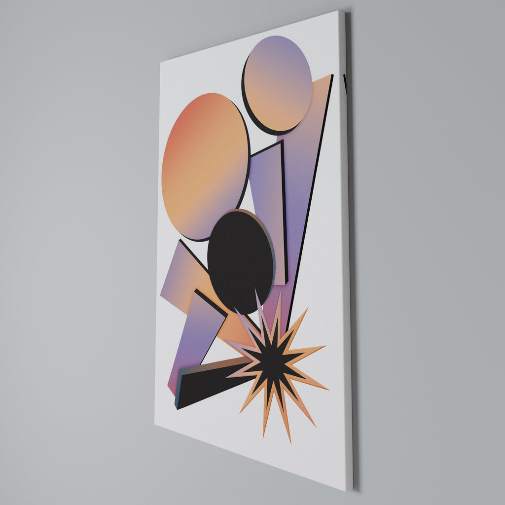 ANGULAR ARTISTRY Quadro em tela vertical
