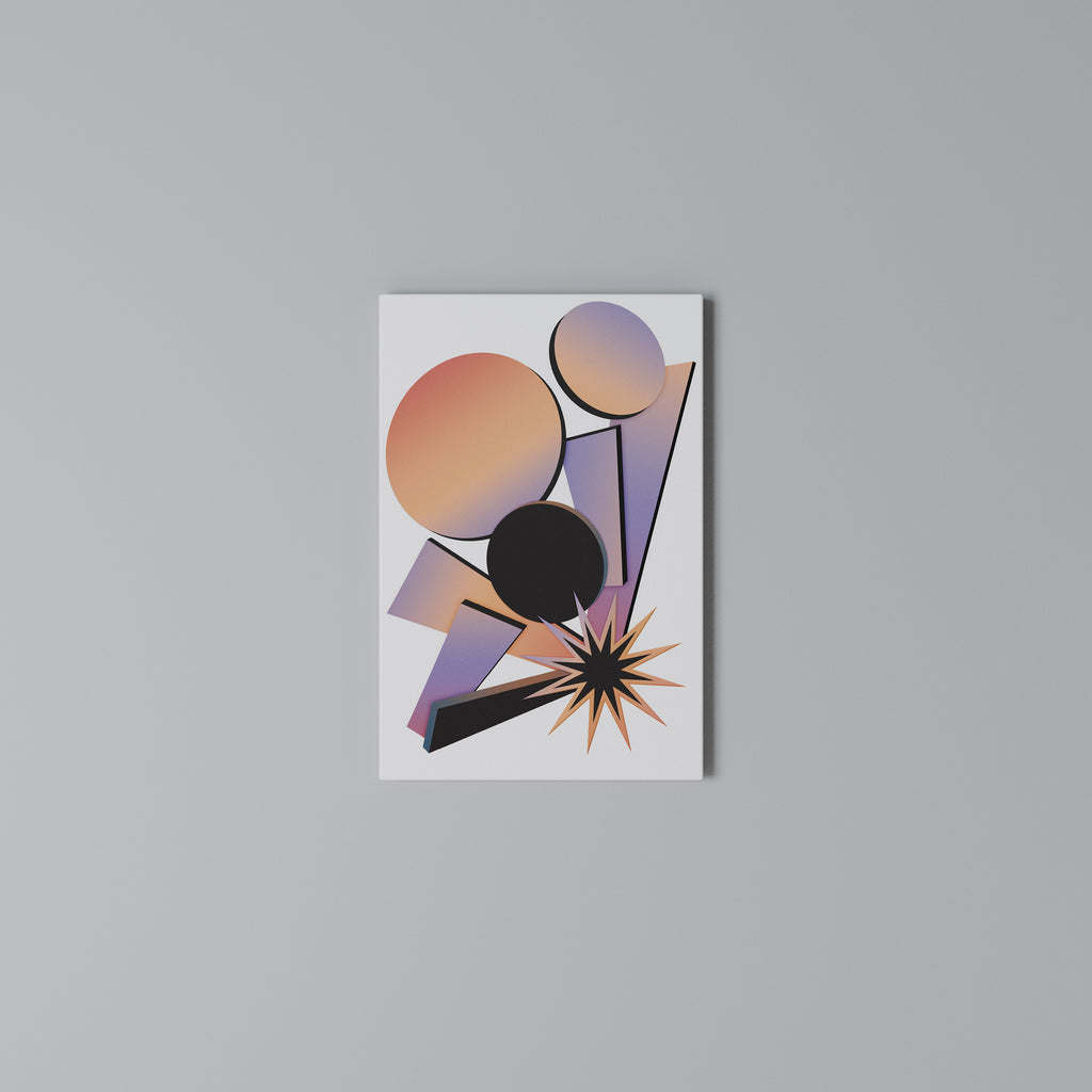ANGULAR ARTISTRY Quadro em tela vertical