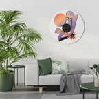 ANGULAR ARTISTRY Quadro Redondo Decorativo