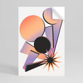 ANGULAR ARTISTRY Poster Vertical Autocolante