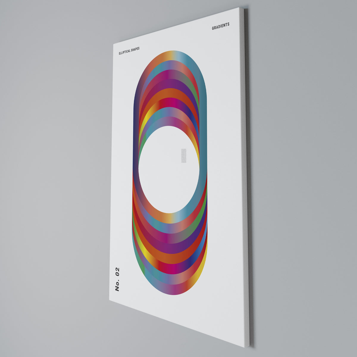 ELIPTICAL GRADIENTS Quadro em tela vertical