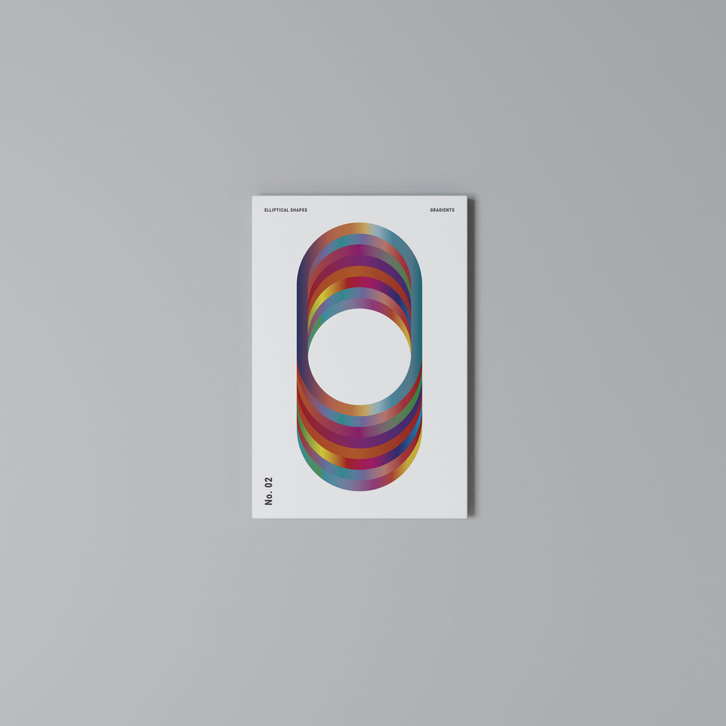 ELIPTICAL GRADIENTS Quadro em tela vertical