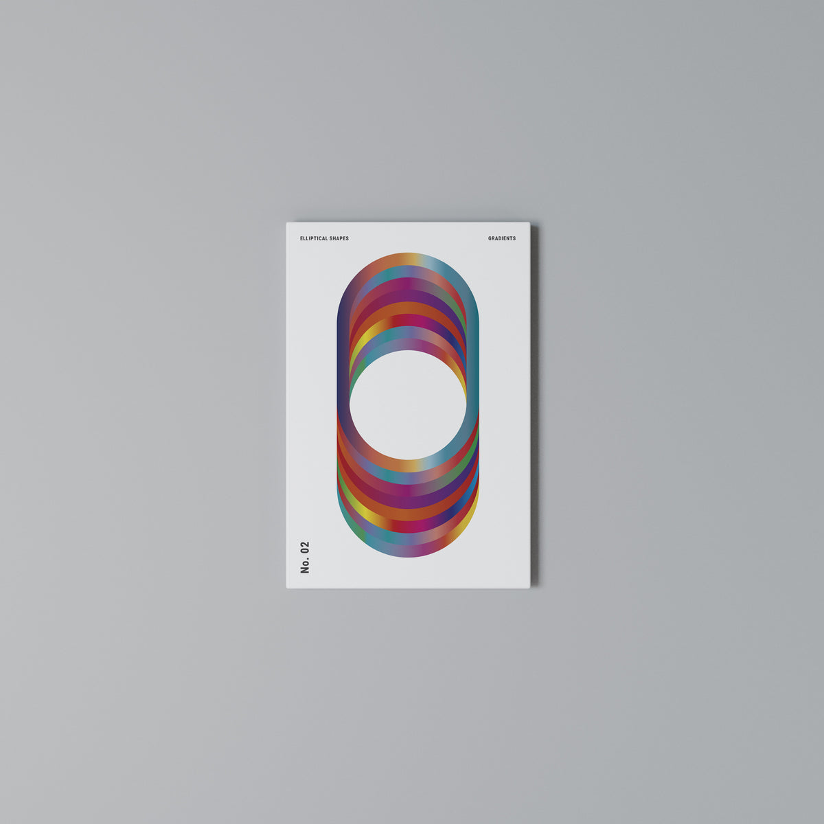 ELIPTICAL GRADIENTS Quadro em tela vertical