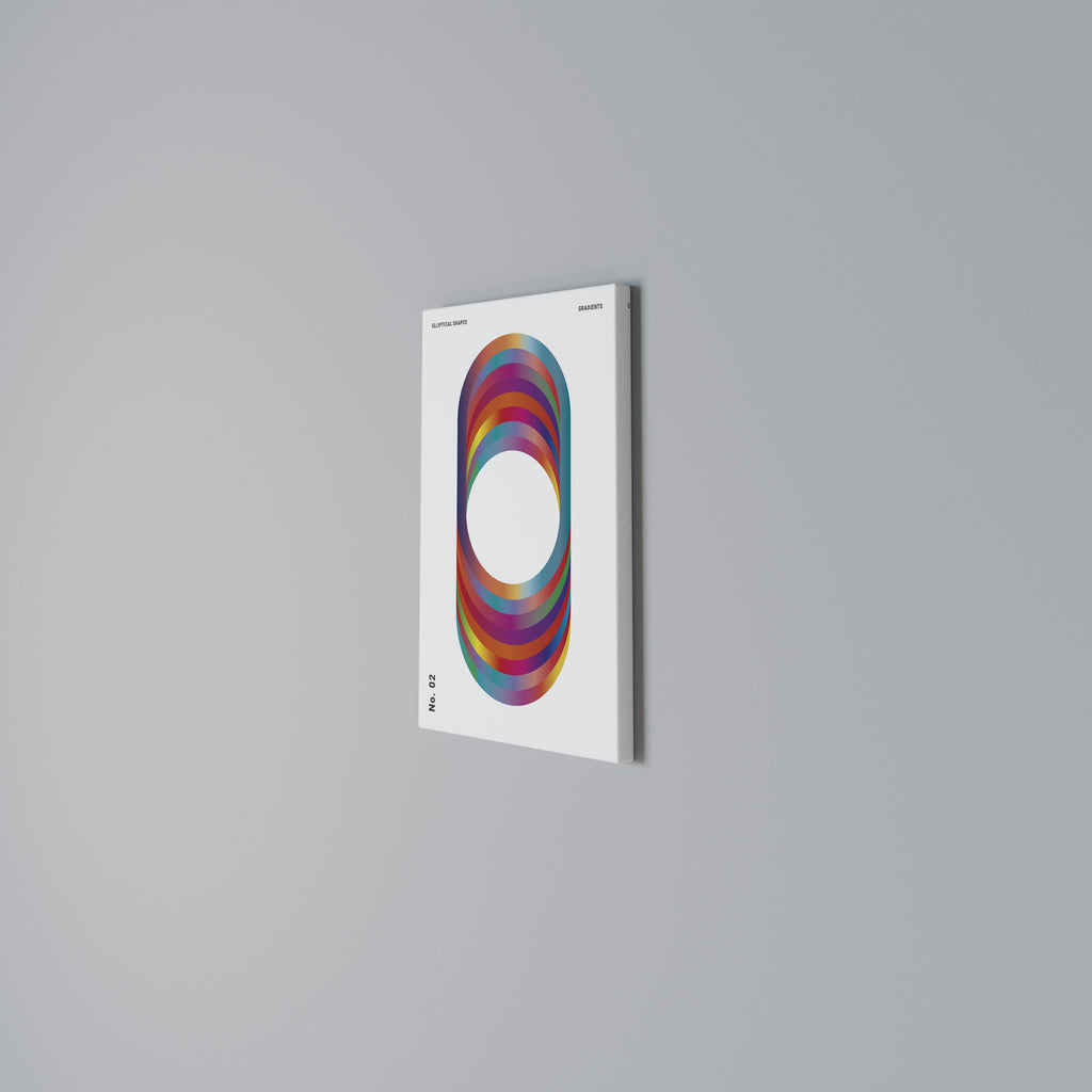 ELIPTICAL GRADIENTS Quadro em tela vertical