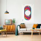 ELIPTICAL GRADIENTS Peel and Stick Vertical Poster