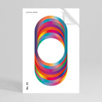 ELIPTICAL GRADIENTS Peel and Stick Vertical Poster