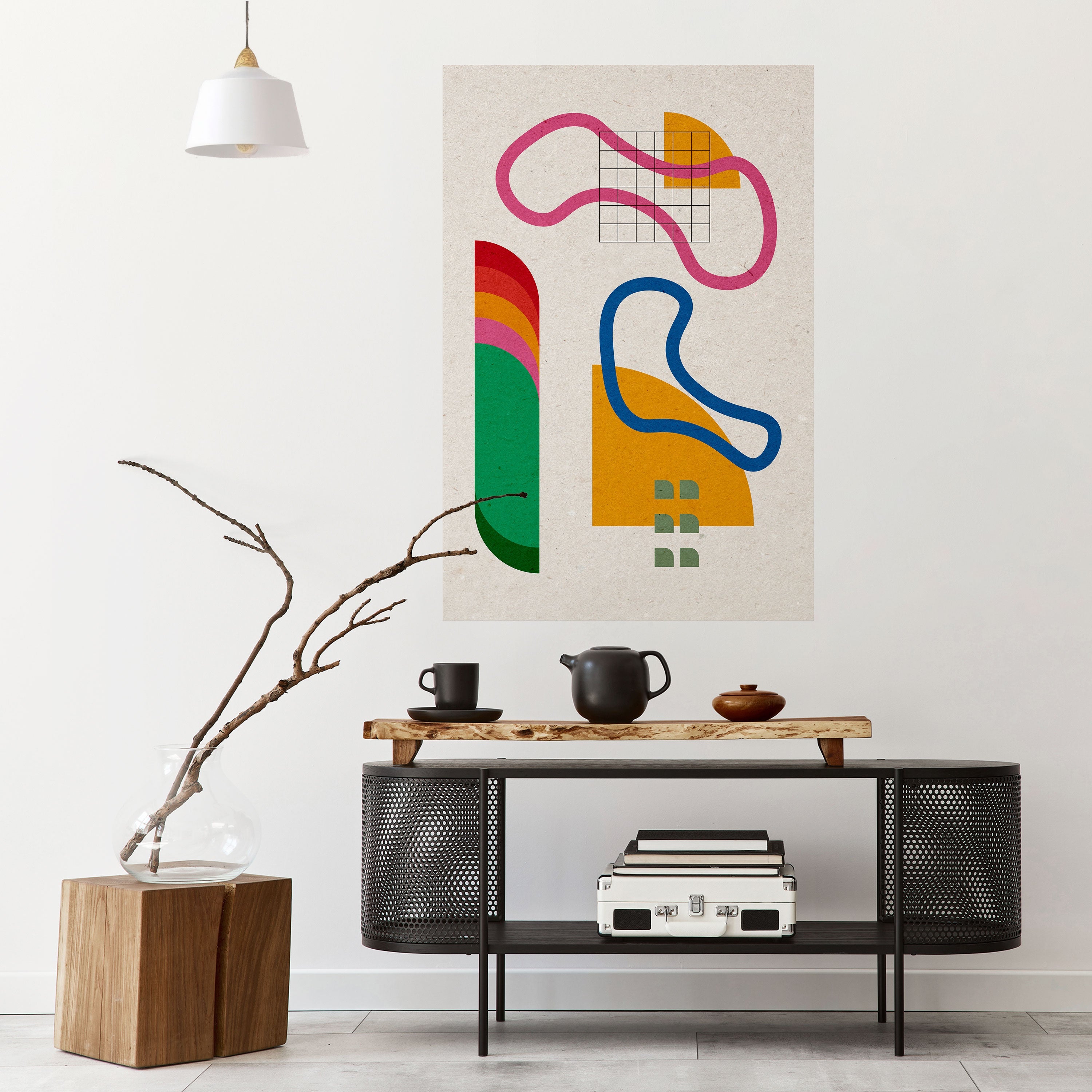 SHAPE SHOCK Peel and Stick Vertical Poster