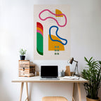 SHAPE SHOCK Peel and Stick Vertical Poster