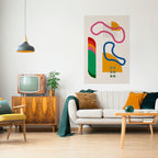 SHAPE SHOCK Peel and Stick Vertical Poster