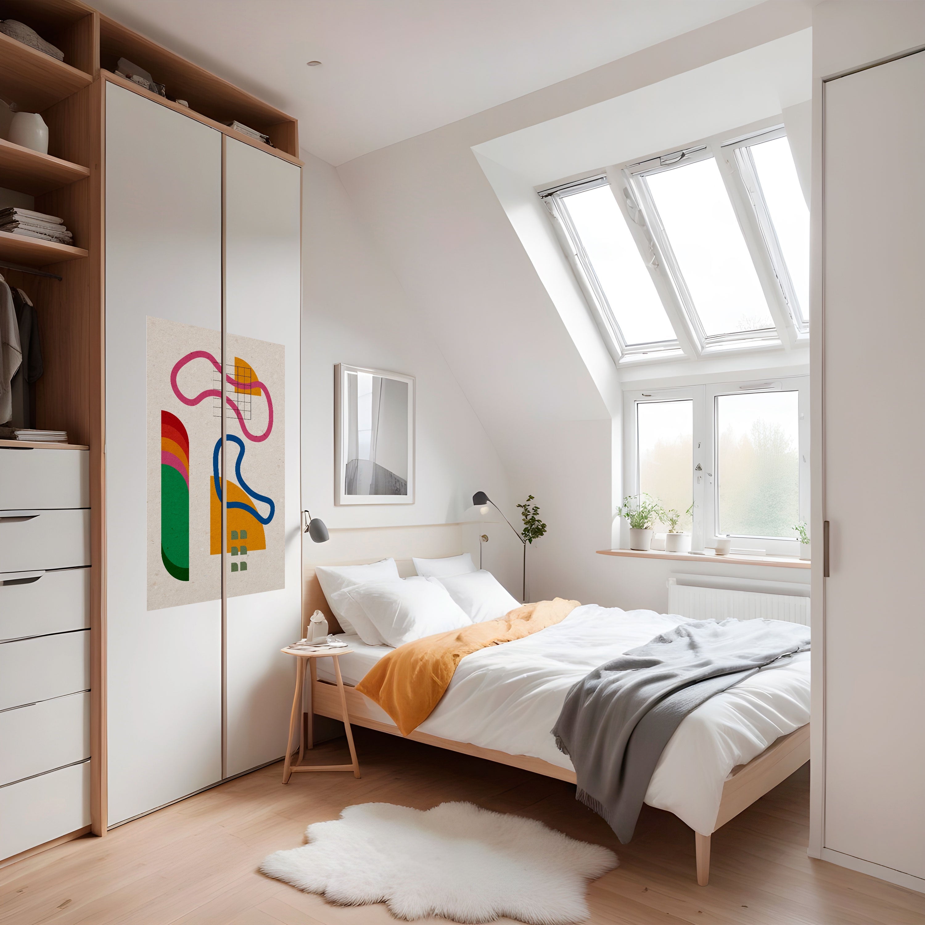 SHAPE SHOCK Peel and Stick Vertical Poster