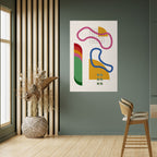 SHAPE SHOCK Peel and Stick Vertical Poster