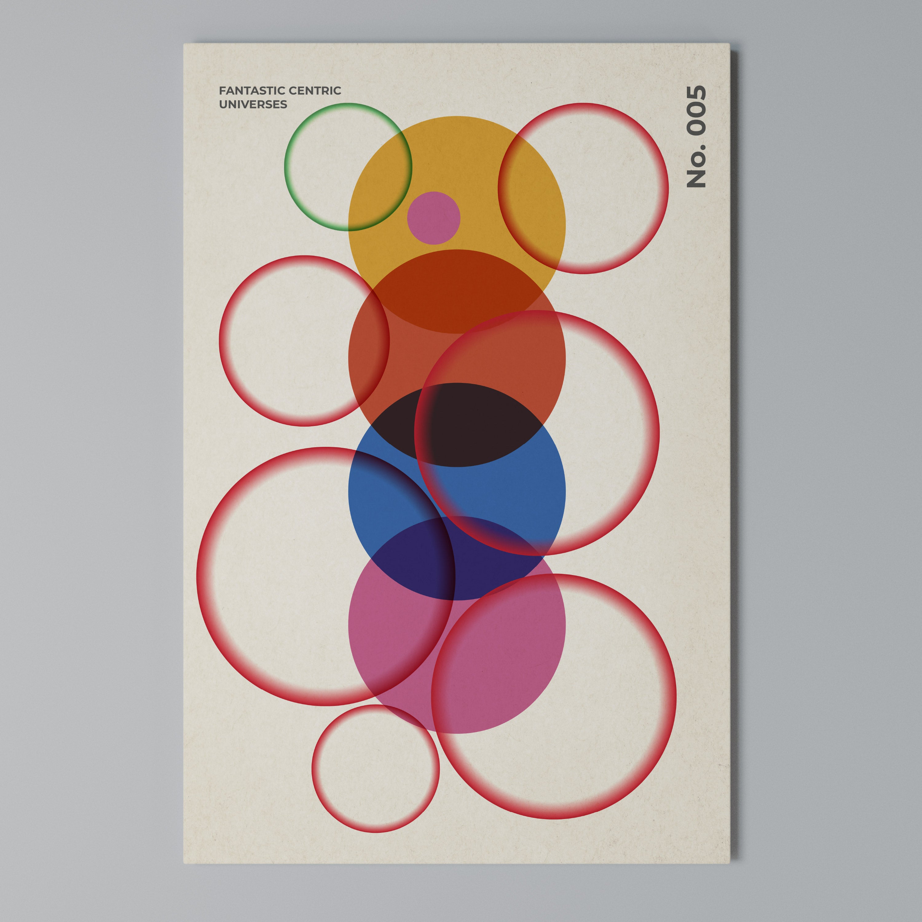 FANTASTIC UNIVERSES Quadro em tela vertical