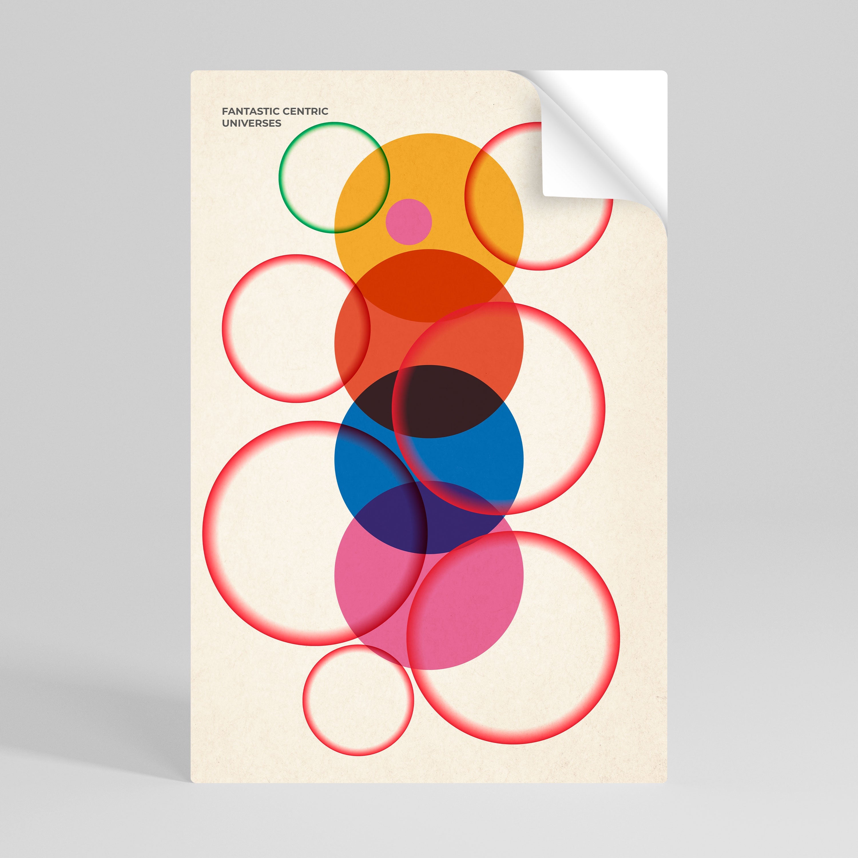 FANTASTIC UNIVERSES Poster Vertical Autocolante